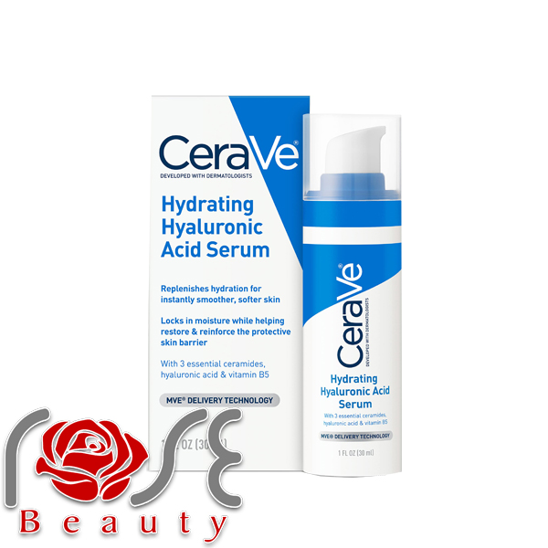 سرم آبرسان هیالورونیک اسید سراوی CeraVe حاوی ویتامین B5 مناسب انواع پوست مخصوصا پوست خشک